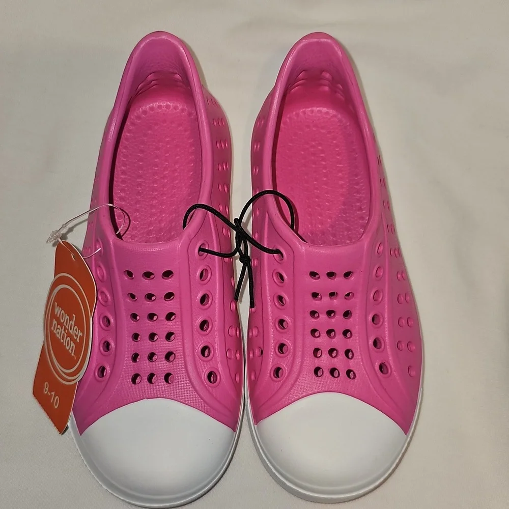 Wonder Nation Toddler Girls 9-10 EVA Water Sneakers New
